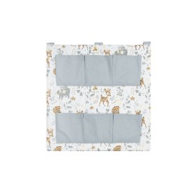 Forest animals cot - gray, Ankras