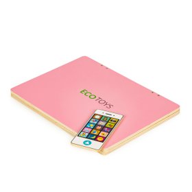 Wooden magnetic notebook pink, EcoToys