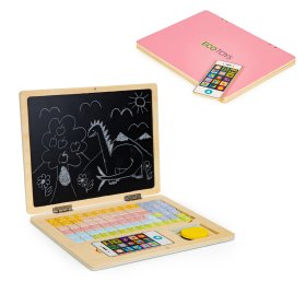 Wooden magnetic notebook pink, EcoToys