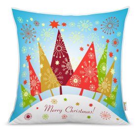 Christmas pillow - christmas trees, CamelLeon