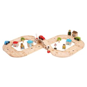 Bigjigs Rail Wooden figure eight car track, Bigjigs Rail