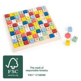 Small Foot Wooden sudoku colored cubes, Small foot by Legler
