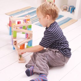 Bigjigs Toys Colorful wooden ball track, Bigjigs Toys