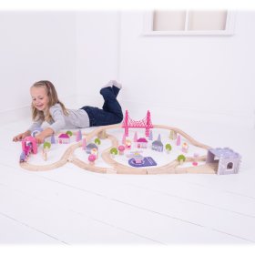 Bigjigs Rail Big wooden princess train track, Bigjigs Rail