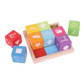 Bigjigs Baby Wooden blocks with pictures