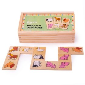 Bigjigs Toys Wooden domino farm, Bigjigs Toys