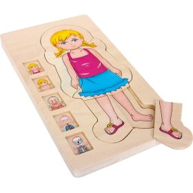 Small Foot Wooden anatomy puzzle, Small foot by Legler
