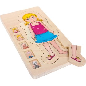 Small Foot Wooden anatomy puzzle, small foot