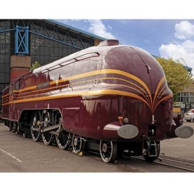 Bigjigs Rail replica locomotive Duchess of Hamilton + 3 tracks, Bigjigs Rail