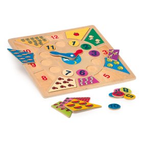 Small Foot Insertion educational puzzle learn hours, small foot