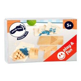 Small Foot Wooden puzzles set 4 pcs in bags, Small foot by Legler