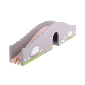 Bigjigs Rail Farm bridge with tunnel, Bigjigs Rail