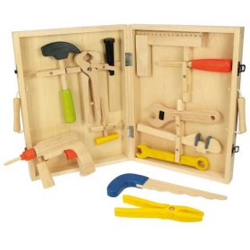 Bigjigs Toys Wooden Tool Case, Bigjigs Toys