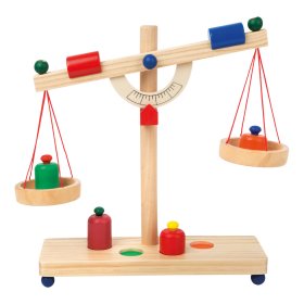 Small Foot Wooden lever scale, small foot