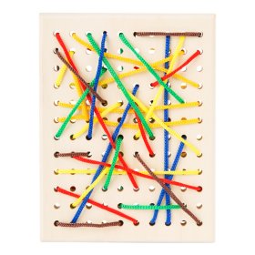 Small Foot Wooden board for threading, Small foot by Legler