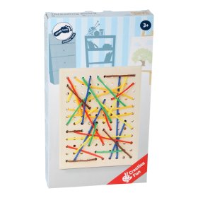 Small Foot Wooden board for threading, Small foot by Legler