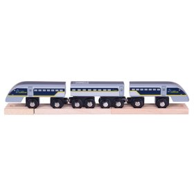 Bigjigs Rail Express Eurostar E320 + 3 rails