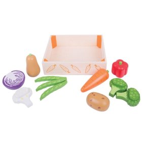 Bigjigs Toys Box with vegetables, Bigjigs Toys