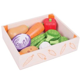 Bigjigs Toys Box with vegetables