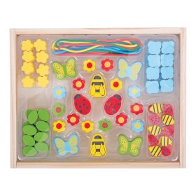 Bigjigs Toys String beads Meadow, Bigjigs Toys