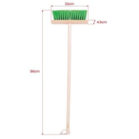 Bigjigs Toys Garden broom with long handle green, Bigjigs Toys