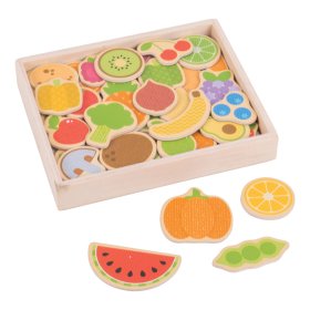 Bigjigs Toys Fruit and vegetable magnets, Bigjigs Toys
