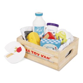 Le Toy Van Crate with dairy products, Le Toy Van