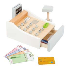 Small Foot Wooden cash register white, Small foot by Legler