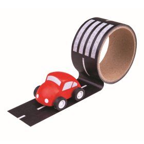 Bigjigs Toys Adhesive tape path with toy car, Bigjigs Toys