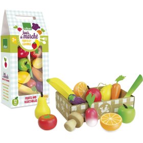 Vilac Wooden fruit and vegetable set, Vilac