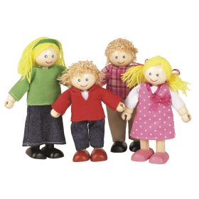 Tidlo Wooden dolls for the Family house, Tidlo