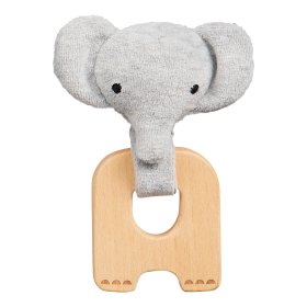 Petit Collage Elephant teether