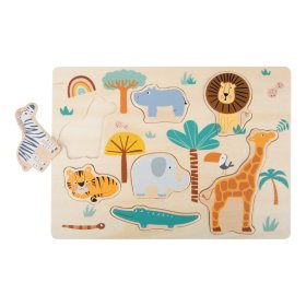 Small Foot Insert wooden puzzle Safari, Small foot by Legler