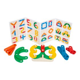 Small Foot Puzzle game Letters and numbers, small foot
