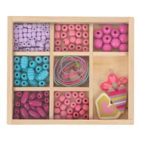 Small Foot Set of stringing beads compact