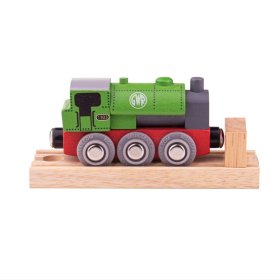 Bigjigs Rail GWR Wooden Locomotive Green, Bigjigs Rail