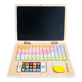 Wooden magnetic notebook