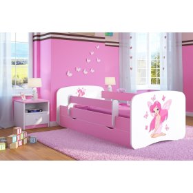Ourbaby Children's Bed with Safety Rail - Butterfly Fairy