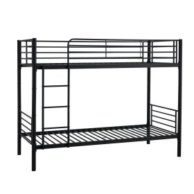 Two-story metal bed BUNKY 200x90 cm - black
