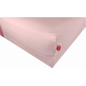 Waterproof cotton sheet - pink 140 x 70 cm