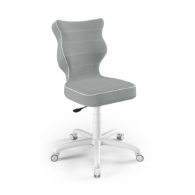 Ergonomic desk chair adjusted to a height of 146-176.5 cm - gray