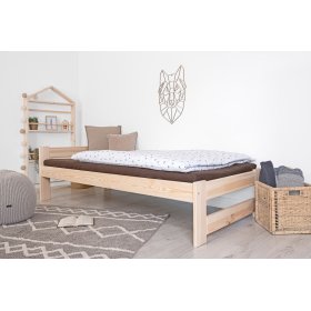 Wooden bed Mel 200x90 - natural