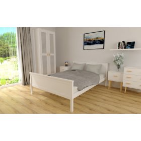 Wooden bed Ikar 200 x 90 cm - white, Ourfamily