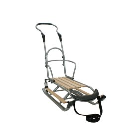 Children's sled with seat - Beige, Mikrus