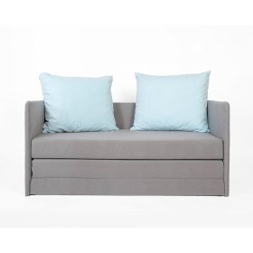 Sofa bed Jack - dark gray / light blue