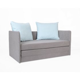 Sofa bed Jack - dark gray / light blue, SFM