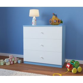 Ourbaby children's drawer - white-blue