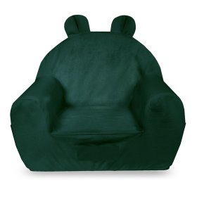 Children's chair with ears - dark green