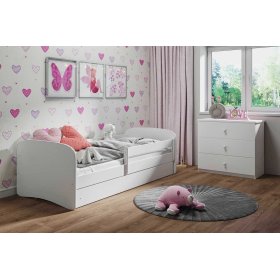 Children's bed with barrier Ourbaby - white