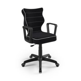 Office chair adjusted to a height of 146 - 176.5 cm - black